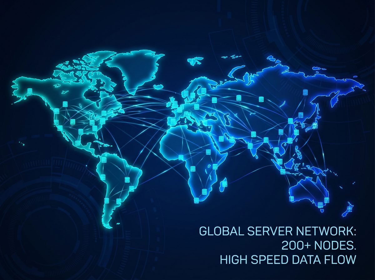 钱包加速器全球服务器节点分布图
